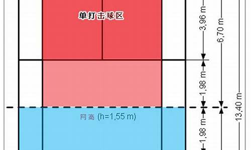 羽毛球单打发球界限图示_羽毛球单打发球界限图示图解