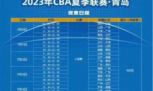 cba篮球联赛赛程排名榜_cba篮球联赛赛程排名直播